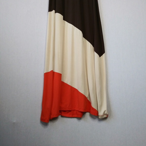 Boston Proper Tri-Color Maxi Dress - Picture 4 of 6